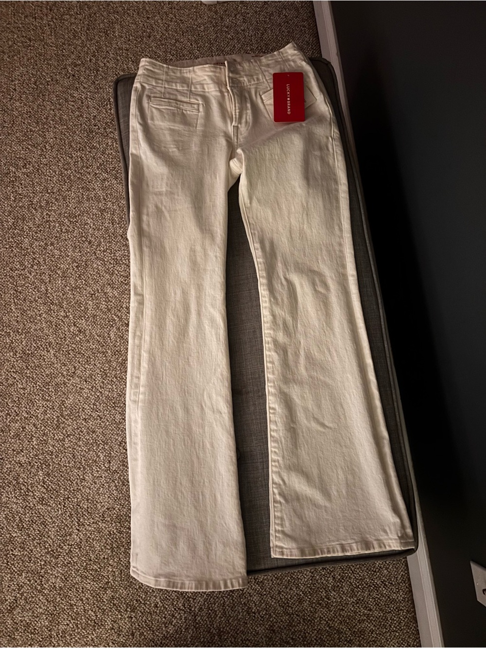 Lucky Brand White Boot Cut Jeans
